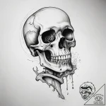 Tattoo sketch bone – tattoo sketch (№1758682595_0, 24.09.2025 02:56) — tattoovalue.net
