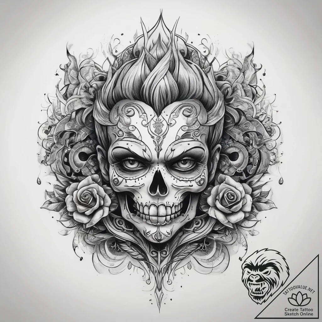 Tattoo sketch ash, artistic tattoo sketch, on... - tattoo sketch (№1758683765_0, 24.09.2025 03:16) — tattoovalue.net