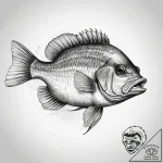 Tattoo sketch rock bass – tattoo sketch (№1758684739_0, 24.09.2025 03:32) — tattoovalue.net