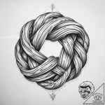 Tattoo sketch knot – tattoo sketch (№1758687857_0, 24.09.2025 04:24) — tattoovalue.net