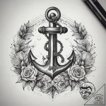 Tattoo sketch узор с якорем, tattoo drawing o… – tattoo sketch (№1758689618_0, 24.09.2025 04:53) — tattoovalue.net