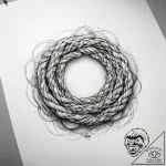 Tattoo sketch rope – tattoo sketch (№1758690009_0, 24.09.2025 05:00) — tattoovalue.net