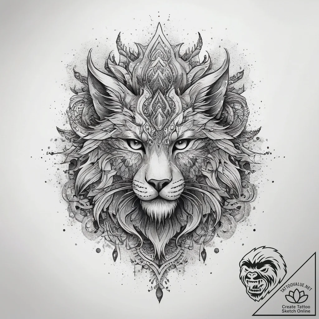 Tattoo sketch mythical tattoo, tattoo sketch... - tattoo sketch (№1758690797_0, 24.09.2025 05:13) — tattoovalue.net