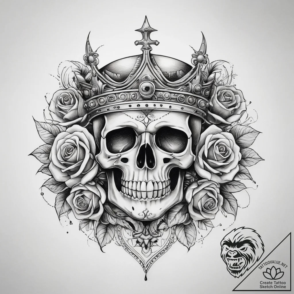 Tattoo sketch crown, tattoo drawing outline,... - tattoo sketch (№1758691971_0, 24.09.2025 05:32) — tattoovalue.net
