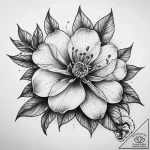 Tattoo sketch coffee blossom, concept art for… – tattoo sketch (№1758692751_0, 24.09.2025 05:45) — tattoovalue.net
