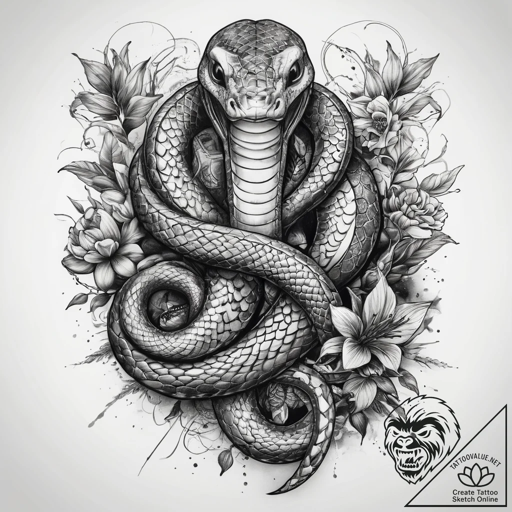 Tattoo sketch anaconda, tattoo flash sheet de... - tattoo sketch (№1758694123_0, 24.09.2025 06:08) — tattoovalue.net