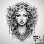 Tattoo sketch dream, tattoo flash sheet desig… – tattoo sketch (№1758694320_0, 24.09.2025 06:12) — tattoovalue.net