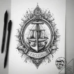 Tattoo sketch link, concept art for tattoo, o… – tattoo sketch (№1758695098_0, 24.09.2025 06:24) — tattoovalue.net