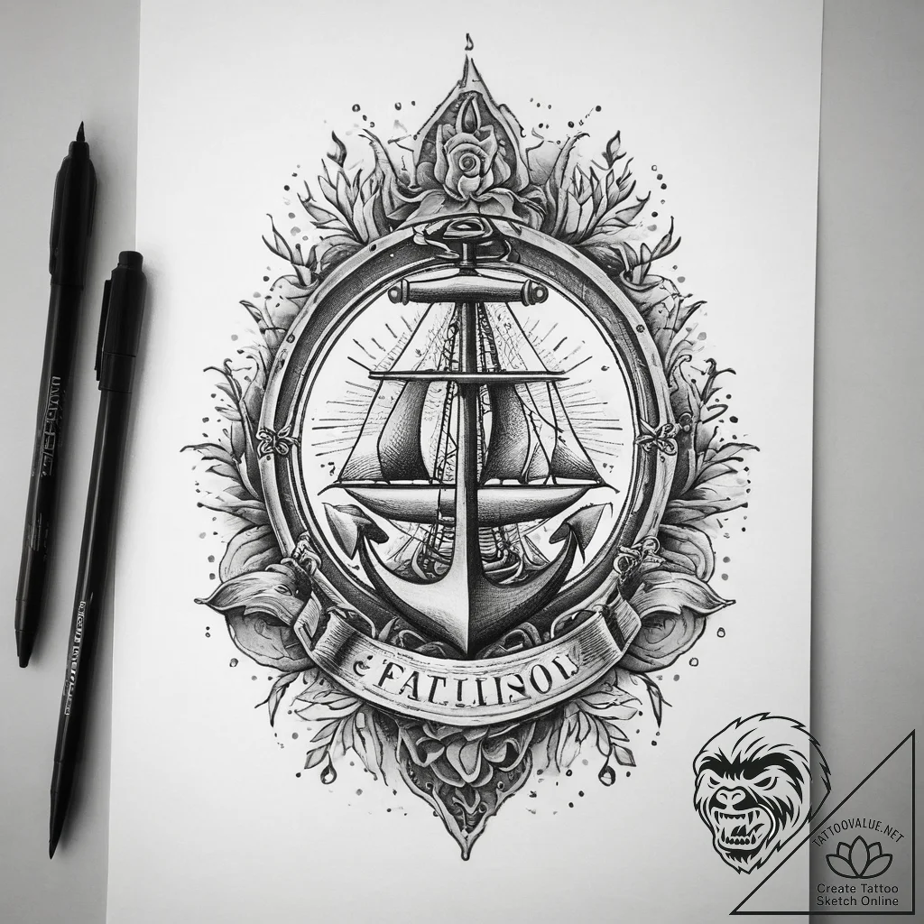 Tattoo sketch link, concept art for tattoo, o... - tattoo sketch (№1758695098_0, 24.09.2025 06:24) — tattoovalue.net