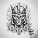 Tattoo sketch cosmic knight, tattoo sketch de… – tattoo sketch (№1758696654_0, 24.09.2025 06:50) — tattoovalue.net