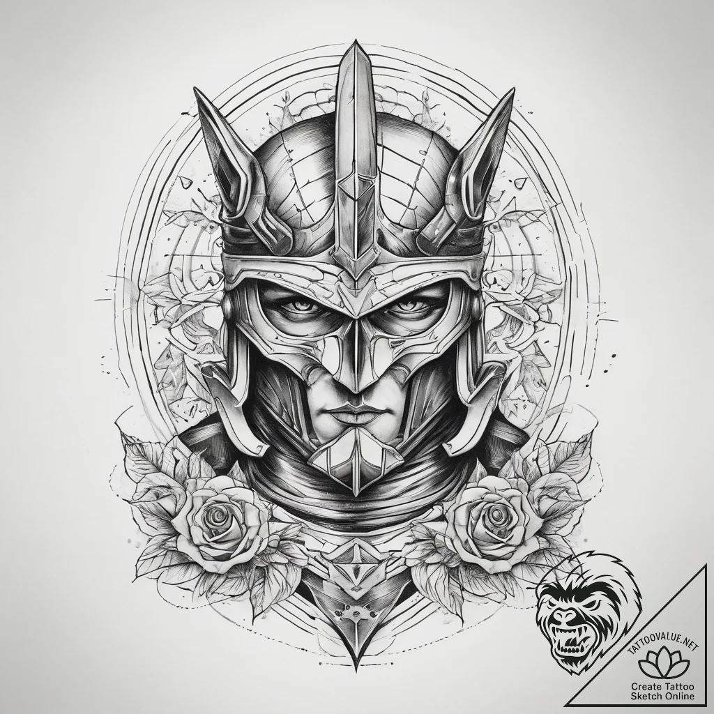 Tattoo sketch cosmic knight, tattoo sketch de... - tattoo sketch (№1758696654_0, 24.09.2025 06:50) — tattoovalue.net