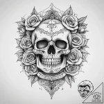 Tattoo sketch hands with a skull, tattoo draw… – tattoo sketch (№1758697044_0, 24.09.2025 06:57) — tattoovalue.net