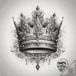 Tattoo sketch crown, artistic tattoo sketch,… – tattoo sketch (№1758697824_0, 24.09.2025 07:10) — tattoovalue.net