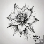 Tattoo sketch columbine flower, tattoo line a… – tattoo sketch (№1758698798_0, 24.09.2025 07:26) — tattoovalue.net