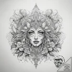 Tattoo sketch slavic embroidery pattern with… – tattoo sketch (№1758700174_0, 24.09.2025 07:49) — tattoovalue.net