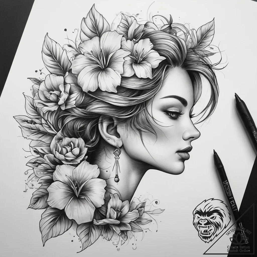 Tattoo sketch light, tattoo line art, black o... - tattoo sketch (№1758700370_0, 24.09.2025 07:52) — tattoovalue.net
