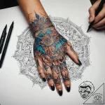 Tattoo sketch hands with a wizard, tattoo ske… – tattoo sketch (№1758701549_0, 24.09.2025 08:12) — tattoovalue.net