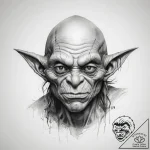 Tattoo sketch goblin thief – tattoo sketch (№1758701939_0, 24.09.2025 08:18) — tattoovalue.net