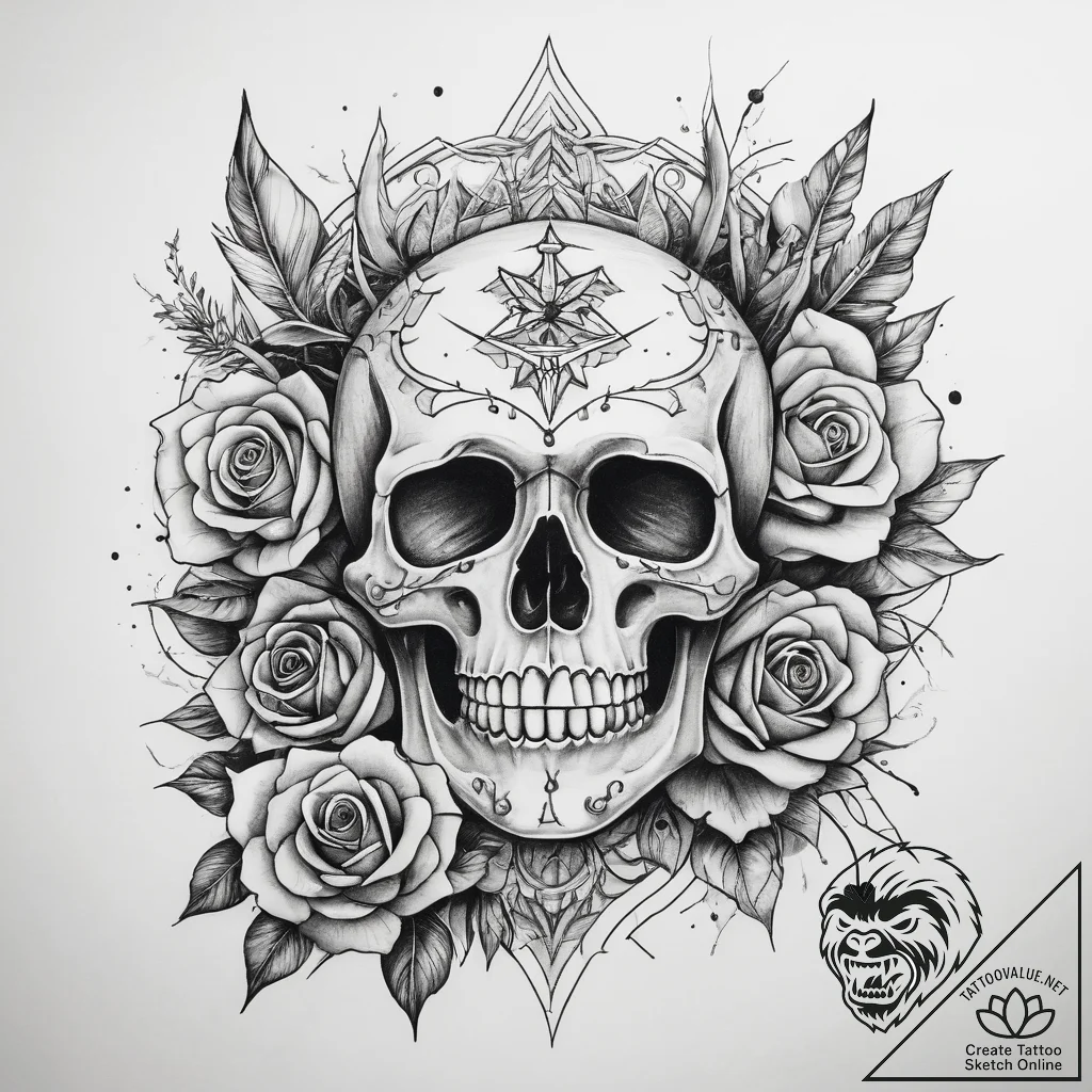 Tattoo sketch cosmic kingdom, concept art for... - tattoo sketch (№1758703118_0, 24.09.2025 08:38) — tattoovalue.net