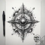 Tattoo sketch cosmic plane, tattoo sketch des… – tattoo sketch (№1758703703_0, 24.09.2025 08:48) — tattoovalue.net
