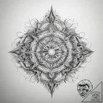 Tattoo sketch cosmic creation, ink illustrati… – tattoo sketch (№1758704287_0, 24.09.2025 08:58) — tattoovalue.net