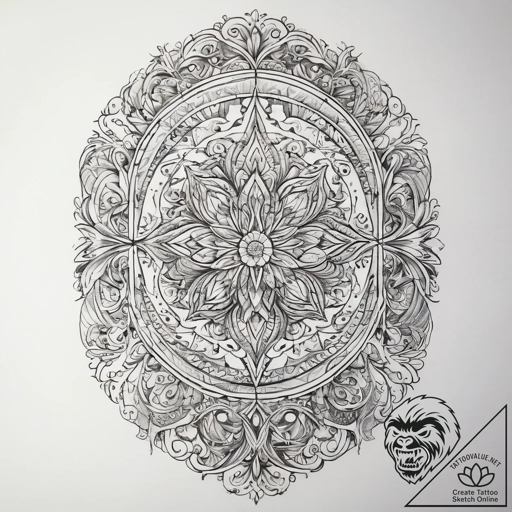 Tattoo sketch mirror, tattoo drawing outline,... - tattoo sketch (№1758705805_0, 24.09.2025 09:23) — tattoovalue.net