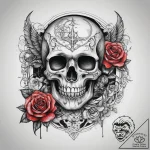Tattoo sketch space, ink illustration for tat… – tattoo sketch (№1758706387_0, 24.09.2025 09:33) — tattoovalue.net