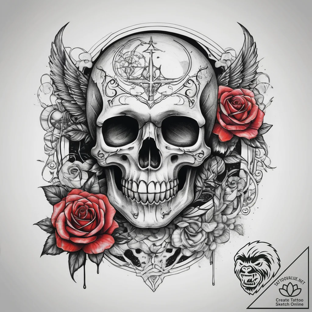 Tattoo sketch space, ink illustration for tat... - tattoo sketch (№1758706387_0, 24.09.2025 09:33) — tattoovalue.net