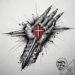 Tattoo sketch hands with a needle, tattoo dra… – tattoo sketch (№1758706778_0, 24.09.2025 09:39) — tattoovalue.net