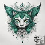 Tattoo sketch green, tattoo flash sheet desig… – tattoo sketch (№1758706972_0, 24.09.2025 09:42) — tattoovalue.net