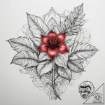 Tattoo sketch ginger plant, artistic tattoo s… – tattoo sketch (№1758710293_0, 24.09.2025 10:38) — tattoovalue.net