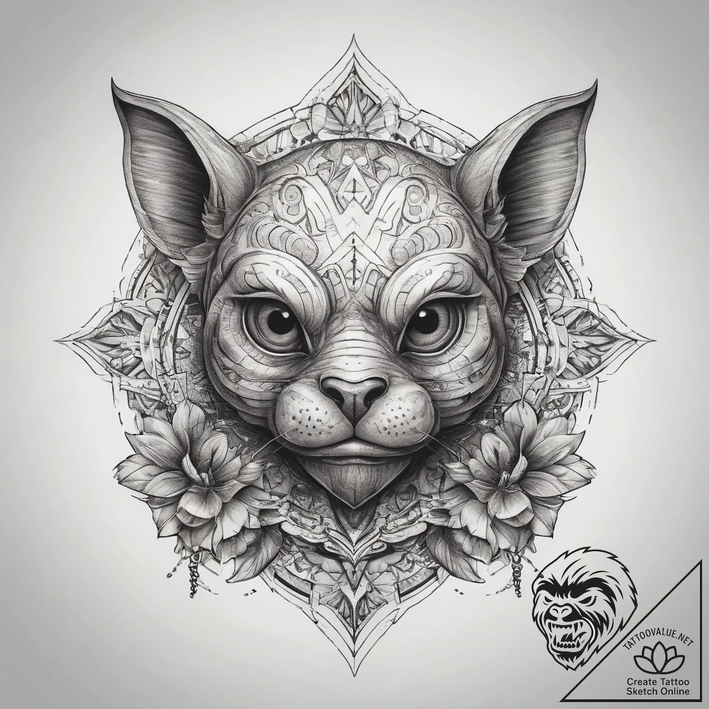 Tattoo sketch pacu, tattoo flash sheet design... - tattoo sketch (№1758711475_0, 24.09.2025 10:57) — tattoovalue.net