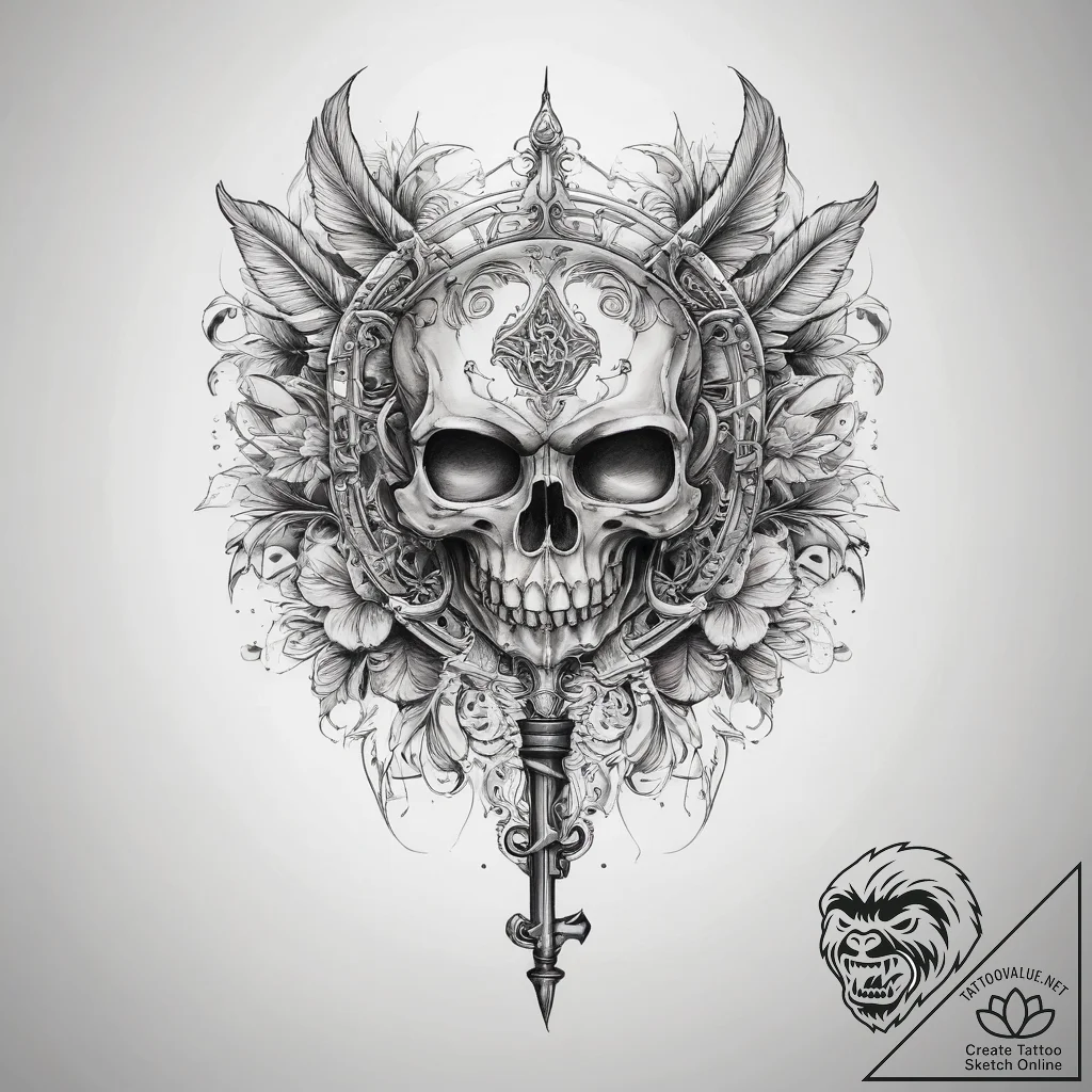 Tattoo sketch key - tattoo sketch (№1758712066_0, 24.09.2025 11:07) — tattoovalue.net