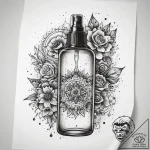 Tattoo sketch cleaner spray bottle, tattoo li… – tattoo sketch (№1758712460_0, 24.09.2025 11:14) — tattoovalue.net