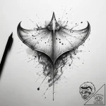 Tattoo sketch stingray, concept art for tatto… – tattoo sketch (№1758713454_0, 24.09.2025 11:30) — tattoovalue.net