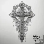 Tattoo sketch was sceptre with a quote, tatto… – tattoo sketch (№1758716415_0, 24.09.2025 12:20) — tattoovalue.net