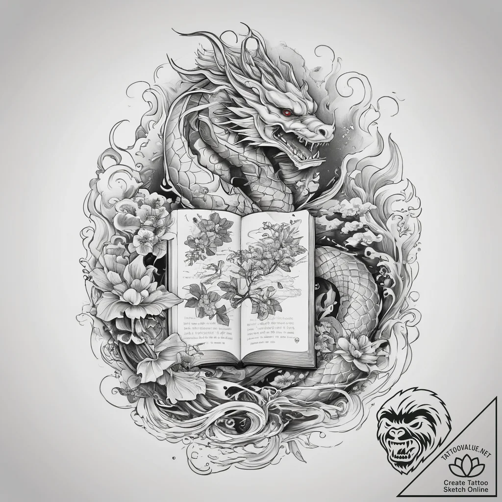 Tattoo sketch hands with a book, concept art... - tattoo sketch (№1758716814_0, 24.09.2025 12:26) — tattoovalue.net