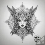Tattoo sketch cosmic archer, tattoo drawing o… – tattoo sketch (№1758717399_0, 24.09.2025 12:36) — tattoovalue.net