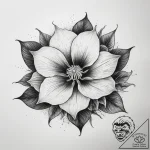 Tattoo sketch moonflower, ink illustration fo… – tattoo sketch (№1758802412_0, 25.09.2025 12:13) — tattoovalue.net