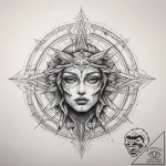 Tattoo sketch cosmic self, tattoo drawing out… – tattoo sketch (№1758802610_0, 25.09.2025 12:16) — tattoovalue.net