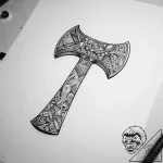 Tattoo sketch узор в виде топора, artistic ta… – tattoo sketch (№1758803005_0, 25.09.2025 12:23) — tattoovalue.net