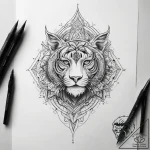 Tattoo sketch hidden, tattoo line art, clean… – tattoo sketch (№1758803986_0, 25.09.2025 12:39) — tattoovalue.net