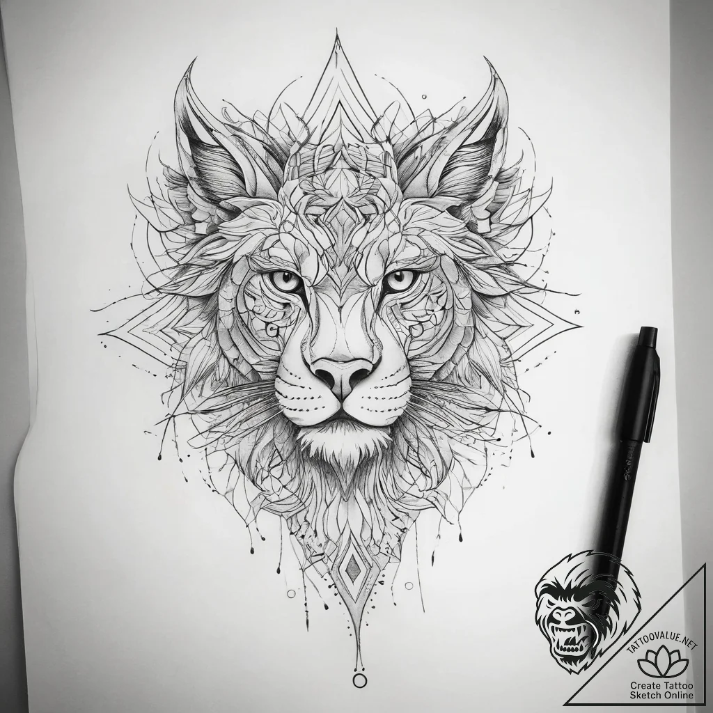 Tattoo sketch hidden, tattoo line art, clean... - tattoo sketch (№1758880613_0, 26.09.2025 09:56) — tattoovalue.net