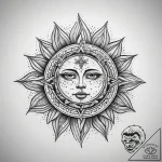 Tattoo sketch sun tattoo, tattoo sketch desig… – tattoo sketch (№1758881406_0, 26.09.2025 10:10) — tattoovalue.net