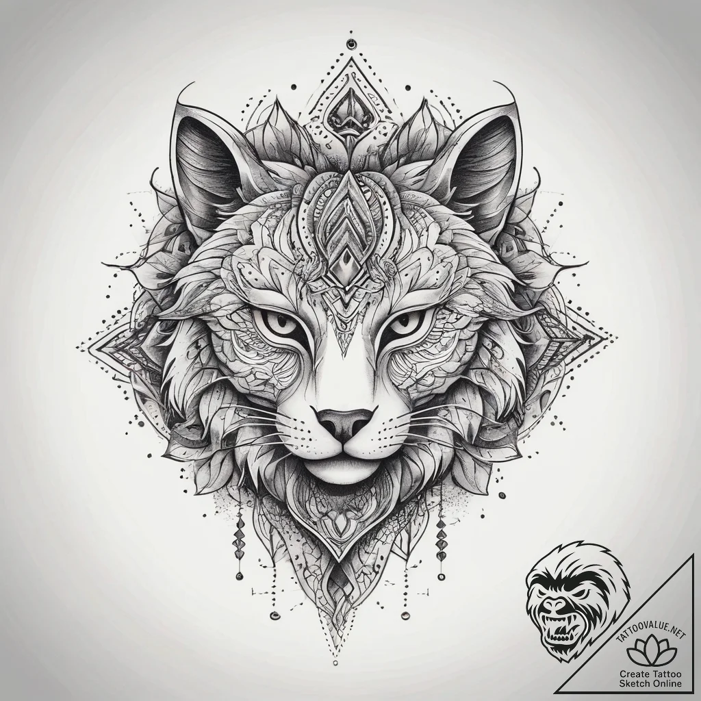 Tattoo sketch mystical tale, tattoo flash she... - tattoo sketch (№1758881991_0, 26.09.2025 10:19) — tattoovalue.net
