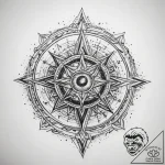 Tattoo sketch cosmic essence – tattoo sketch (№1758882384_0, 26.09.2025 10:26) — tattoovalue.net