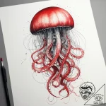 Tattoo sketch watercolor медуза, tattoo sketc… – tattoo sketch (№1758885136_0, 26.09.2025 11:12) — tattoovalue.net