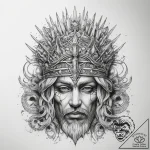 Tattoo sketch throne – tattoo sketch (№1758887872_0, 26.09.2025 11:57) — tattoovalue.net