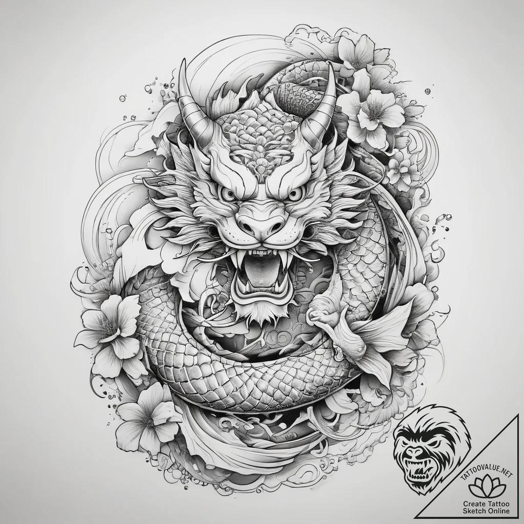 Tattoo sketch mirage, concept art for tattoo,... - tattoo sketch (№1758888265_0, 26.09.2025 12:04) — tattoovalue.net