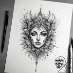 Tattoo sketch air, tattoo line art, on a clea… – tattoo sketch (№1758888852_0, 26.09.2025 12:14) — tattoovalue.net